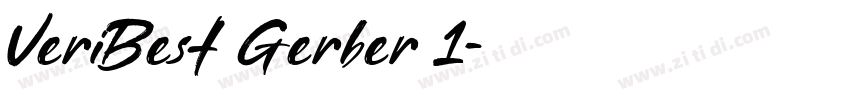 VeriBest Gerber 1字体转换